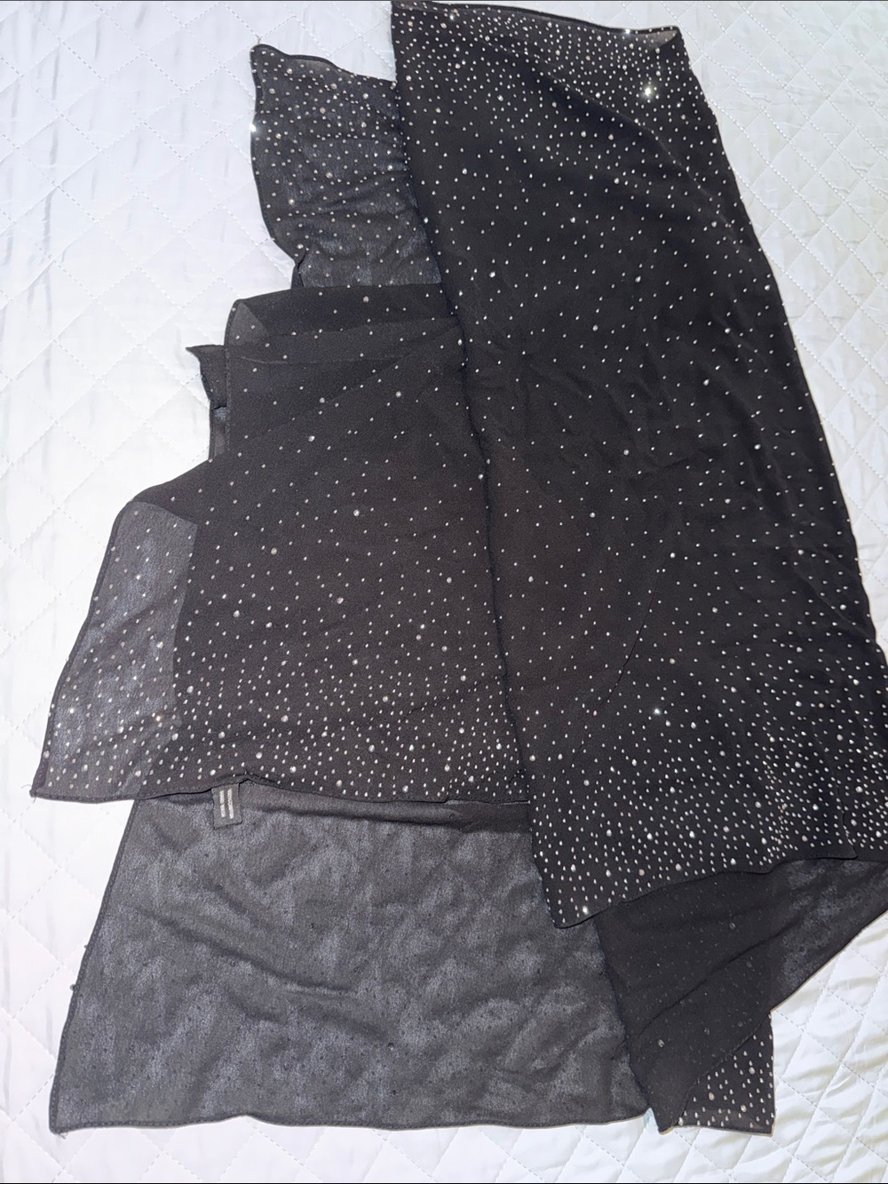 Sheer Black Sparkle wrap